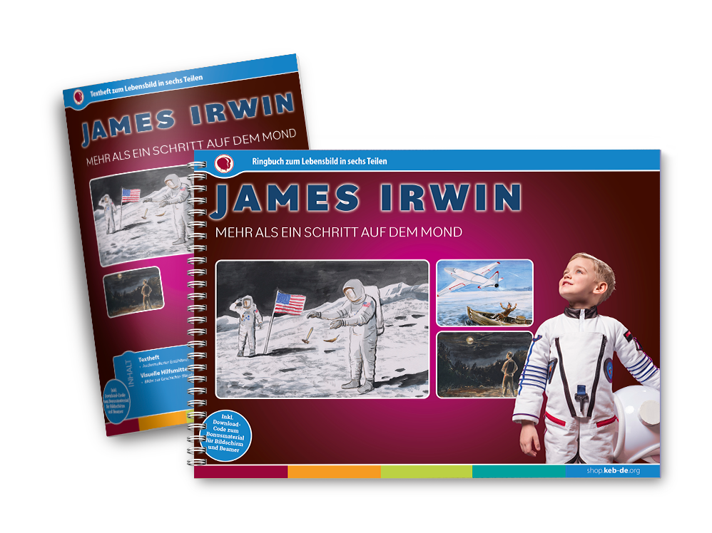James Irwin - sechsteiliges Lebensbild mit Textheft
