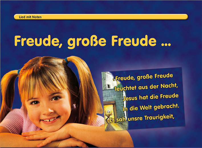 5020 Freude, große Freude - Liedplakat