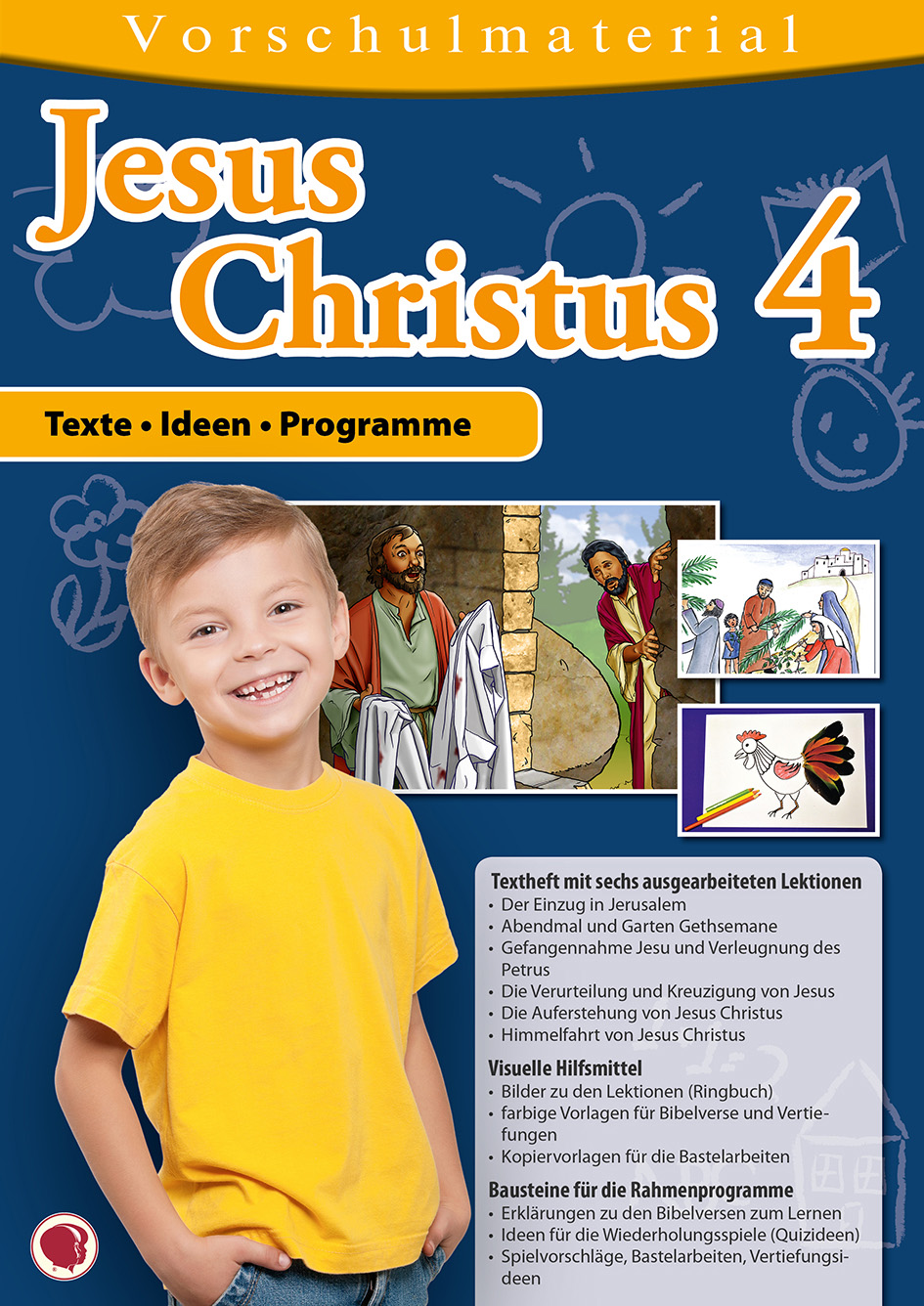 7630-kopieren Jesus Christus 4 - Material für Vorschulkinder
